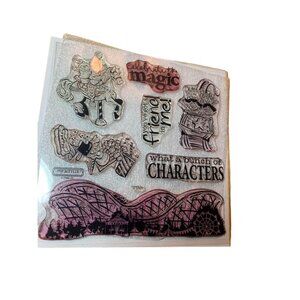 Close To My Heart D1509 Magic Adventures Clear Acrylic Stamps Roller Coaster Fun